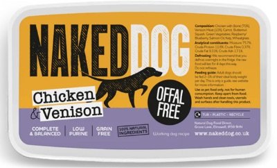 NAKED DOG Original - offal free chicken &amp; venison (2x500g)