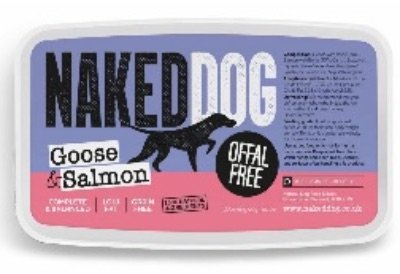 NAKED DOG Original - offal free goose &amp; salmon (2x500g)