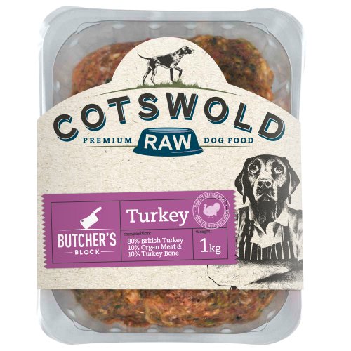 Cotswold raw - butchers block turkey 1kg